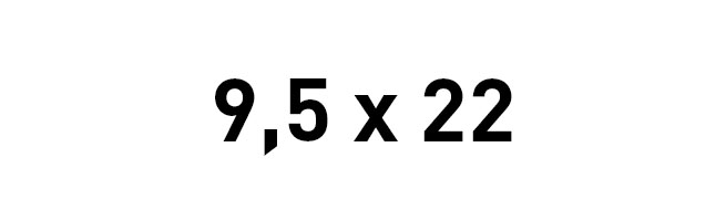 9.5x22