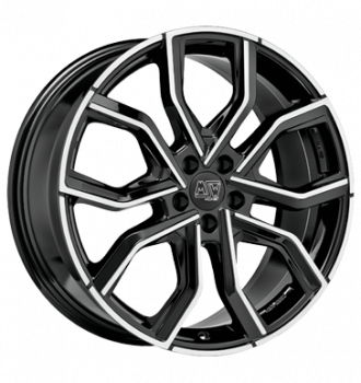 MSW, 41, 8,5x20 ET45 5x120 72,56, gloss black full polished