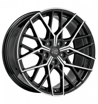 MSW, 74, 8x19 ET48 5x112 73,1, gloss black full polished