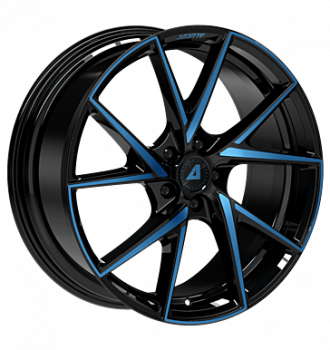 Alutec, ADX.01, 8,5x20 ET45 5x112 70,1, racing-black frontpoliert blue