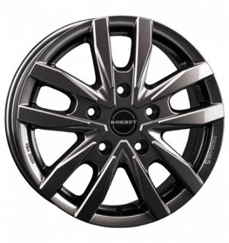 Borbet, CW5, 6x16 ET68 5x130 78,1, mistral anthracite glossy