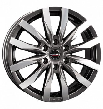 Borbet, CW6, 7,5x18 ET30 6x139,7 106,1, mistral anthracite glossy polished