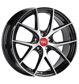 TEC Speedwheels, GT 6 Evo, 8x18 ET30 5x112 72,5, black-polished