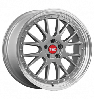 TEC Speedwheels, GT Evo, 8x18 ET18 4x108 65,1, titan-polished-lip