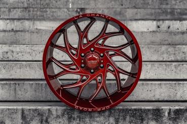 La Chanti Offraod LC-OF 20 11,5x22 Glossy Red Milled ET -25 6x139,7 77,9