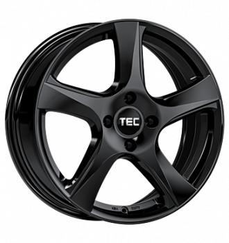 TEC Speedwheels, AS5, 7x17 ET18 4x108 65,1, schwarz-glanz