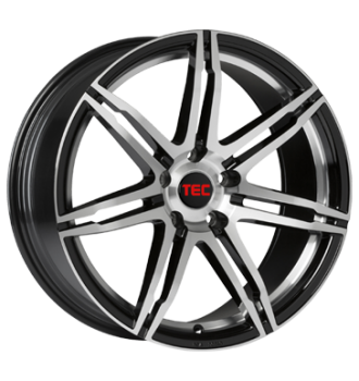 TEC Speedwheels, GT 2, 8,5x20 ET35 5x120 72,6, schwarz poliert