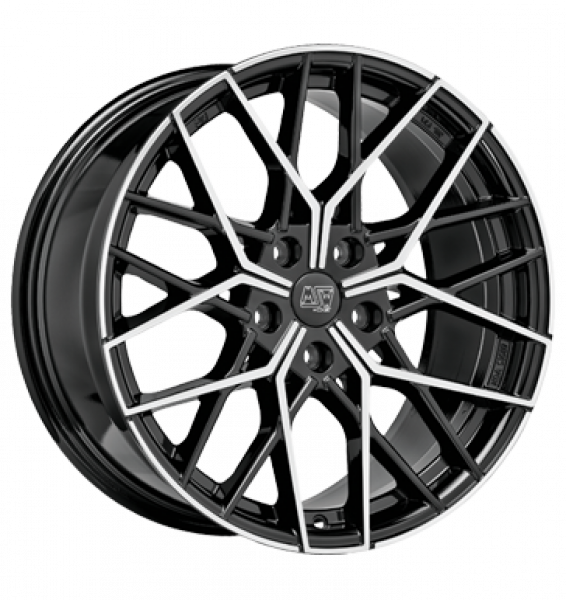 MSW, 74, 8x19 ET27 5x112 73,1, gloss black full polished
